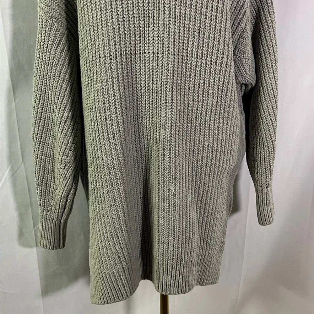 Free People Gray Oversized Chunky Knit Nightingale Cardigan - Picture 13 of 16